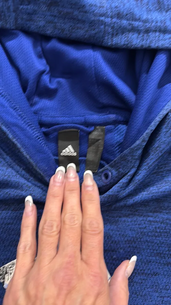 Adidas Women’s Hoodie Pullover Blue - Image 5
