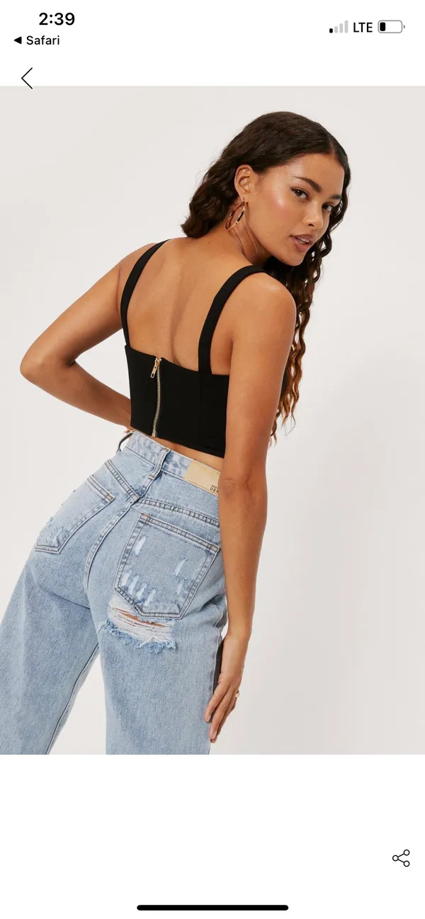 Nasty Gal Petite Corset Top - Image 2