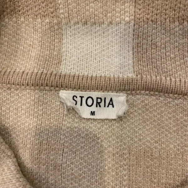 Storia Quarter Zip Collared Cropped Boxy Sweater Size Medium - Image 3