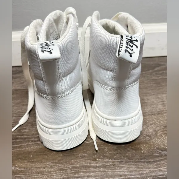Dr Martens‎ Combs Combat Boots Women's White Size 6 - Image 3