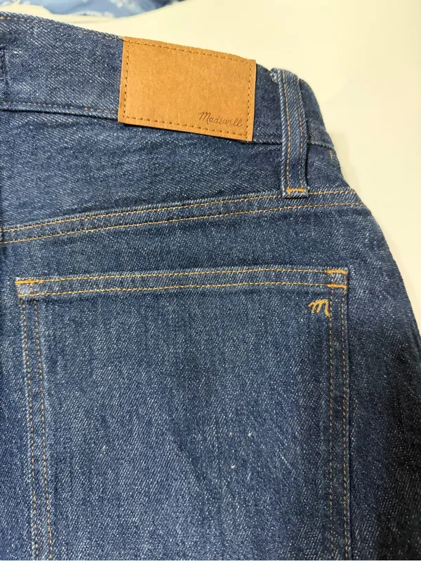 Madewell‎ perfect vintage straight Jean seam detail size 28 waist 30” 90’s 70’s - Image 5