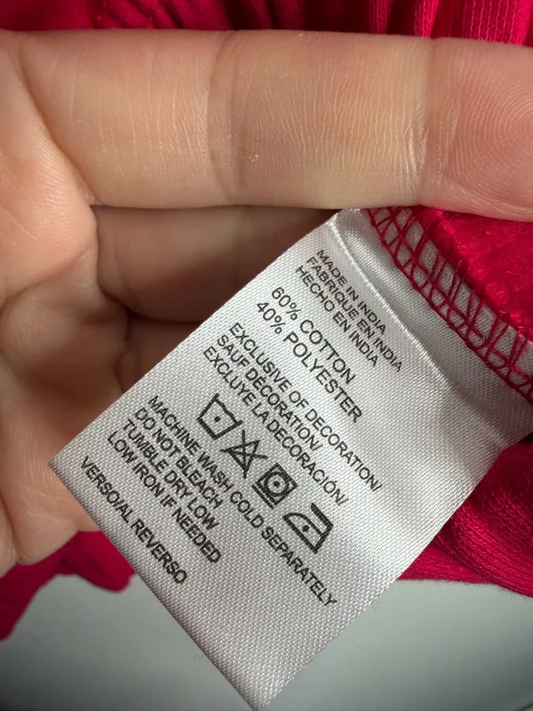 DayBreak Pink Cropped Hoodie Large Barbiecore Loungewear‎ Sporty Chic Streetwear - Image 5