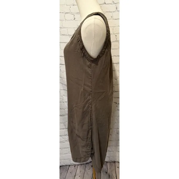 Prana Dress Womens Small Brown Mini Sleeveless Button Pocket Boho Travel - Image 4