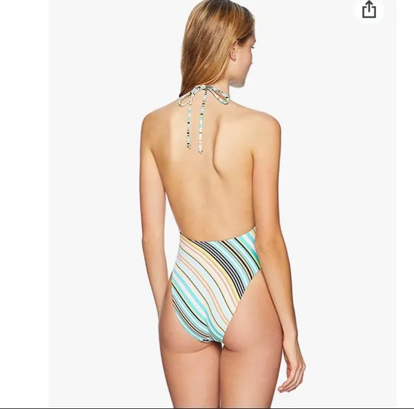 Bikini Lab striped one piece swimwear XL - Image 3