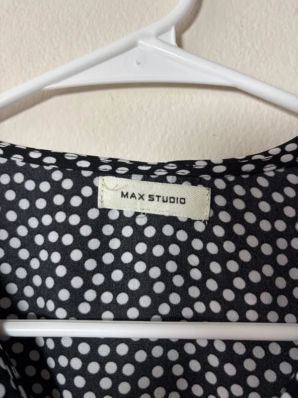Max Studio Polka Dot Long Sleeve Blouse - Image 6