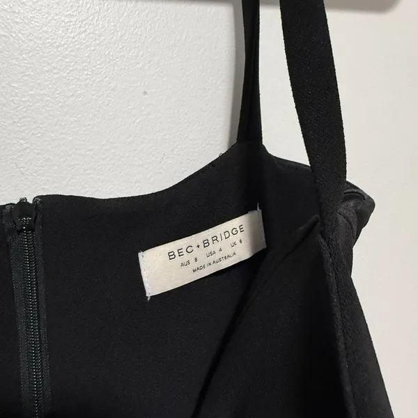Bec + Bridge Black Bustier Midi‎ Dress Size 4 - Image 5