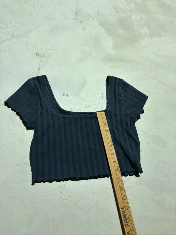 Aerie offline OG original Ribbed Square-Neck Crop Top medium - Image 5