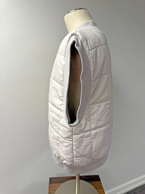 GiGiO Faux Leather Quilted Bomber Vest - Image 4