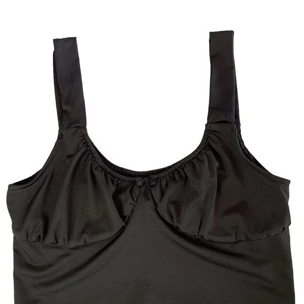 Divided H&M Black Ruched Crop Tank Top‎ Soft Stretchy Y2K Style M - Image 2