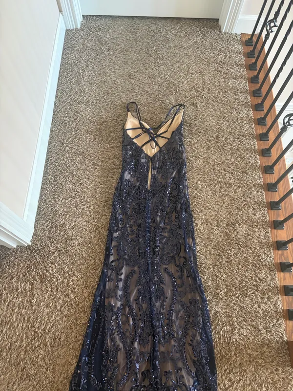 Blue Windsor Sparkly Dress - Image 2