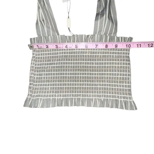 NEW Petersyn x Revolve Nola Striped Sonma Gray Tank Top Women Size XS Smocked‎ - Image 5