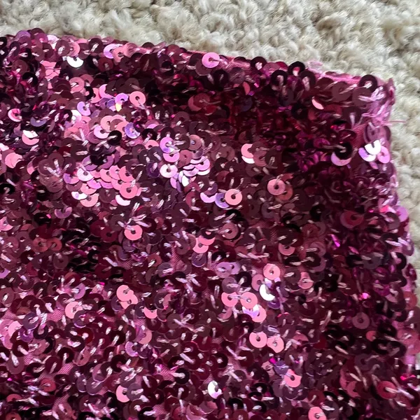 Free People Fuchsia Sequin Strapless Tube Top - Image 5