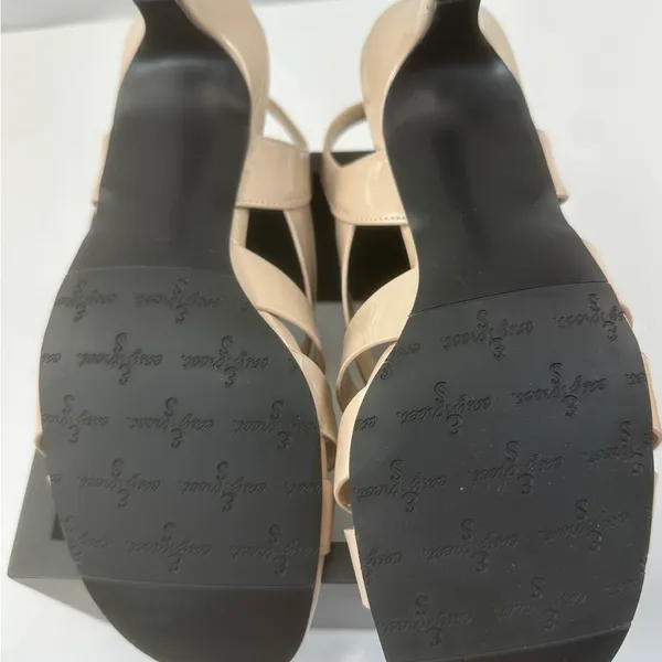 Easy Street Beige Strappy Heels - Image 9