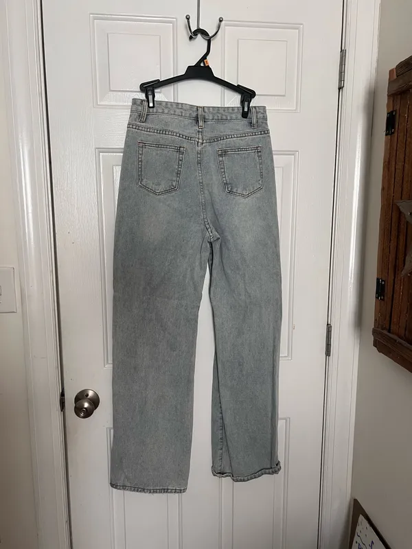 Distressed Denim Jeans Blue - Image 2