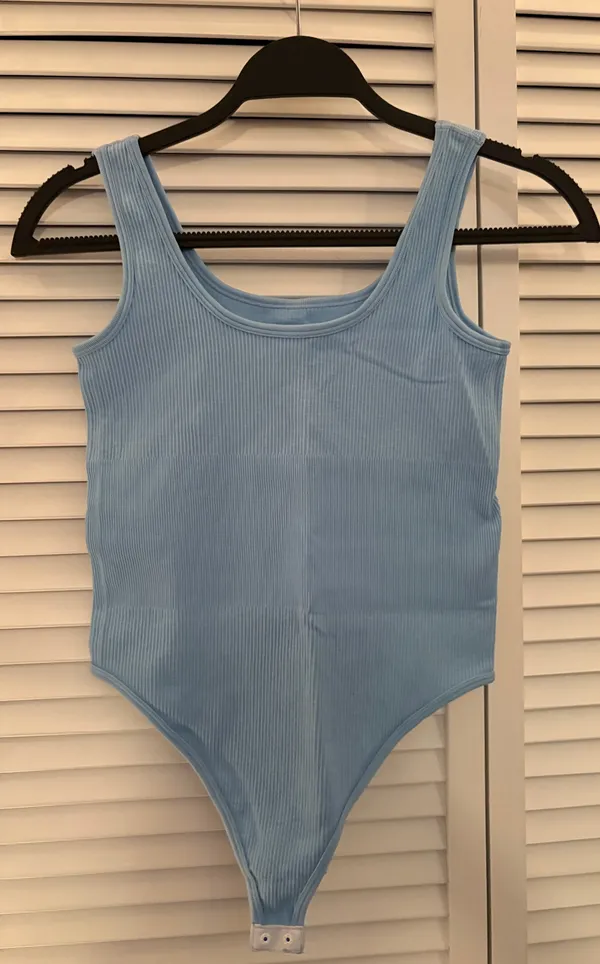 Amazon Light Blue Shape-wear Bodysuit - Image 2