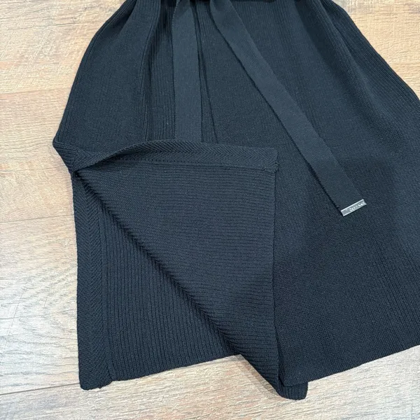 Calvin Klein Black Belted Sleeveless Cardigan Belted Duster - Image 10