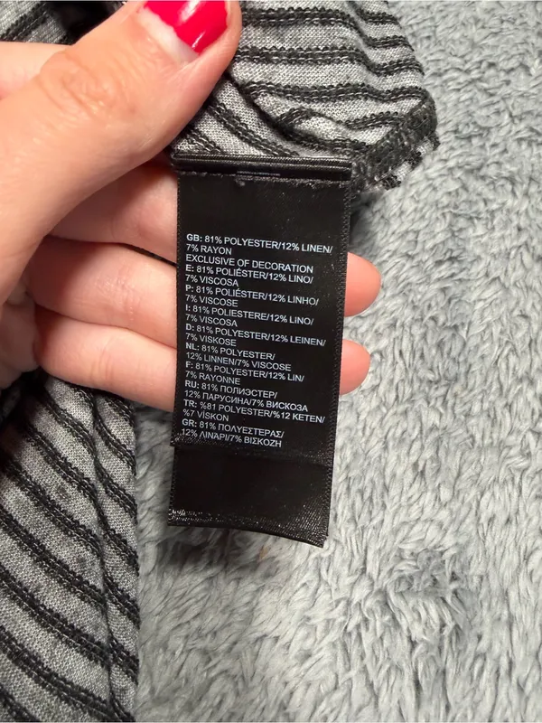 North face Striped Gray Tank Top XL - Image 8