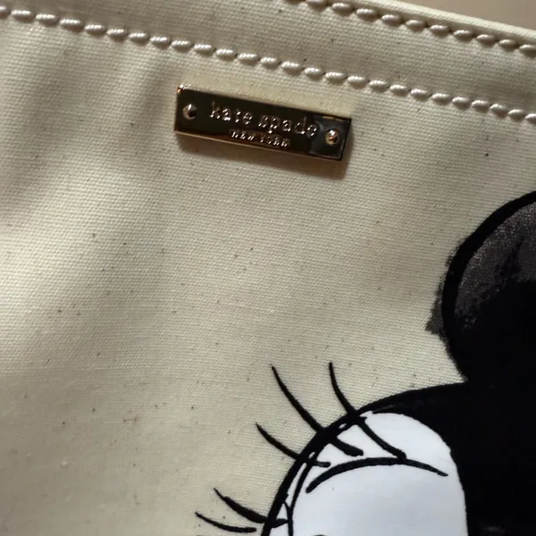 Disney Kate Spade Minnie Mouse Mickey Francis Tote‎ Bag Purse Disney E - Image 5