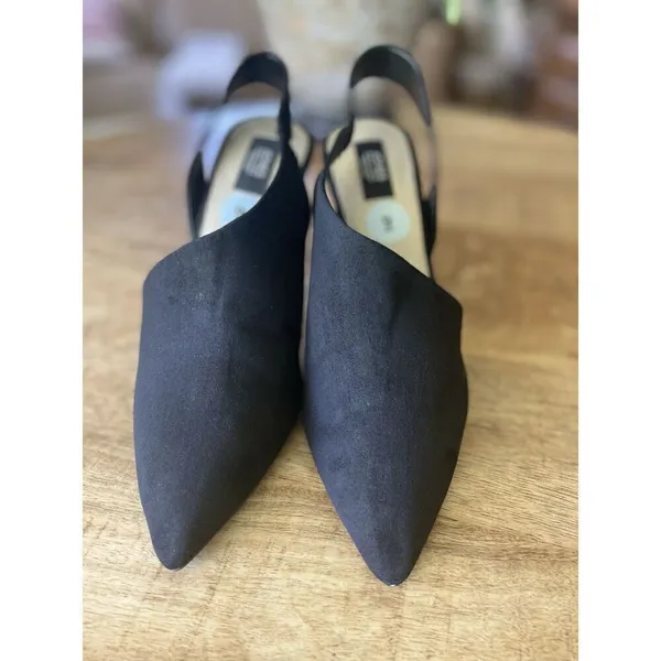 NWOT Jones New York Signature Collection Black Suede Heels Chloe Size 9M - Image 2