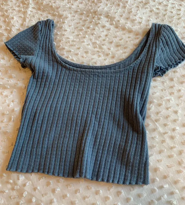 Urban Outfitters Blue Baby Tee - Image 6