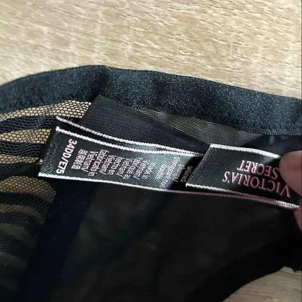 Victoria's Secret Black Sheer Underwire Bra - Image 2