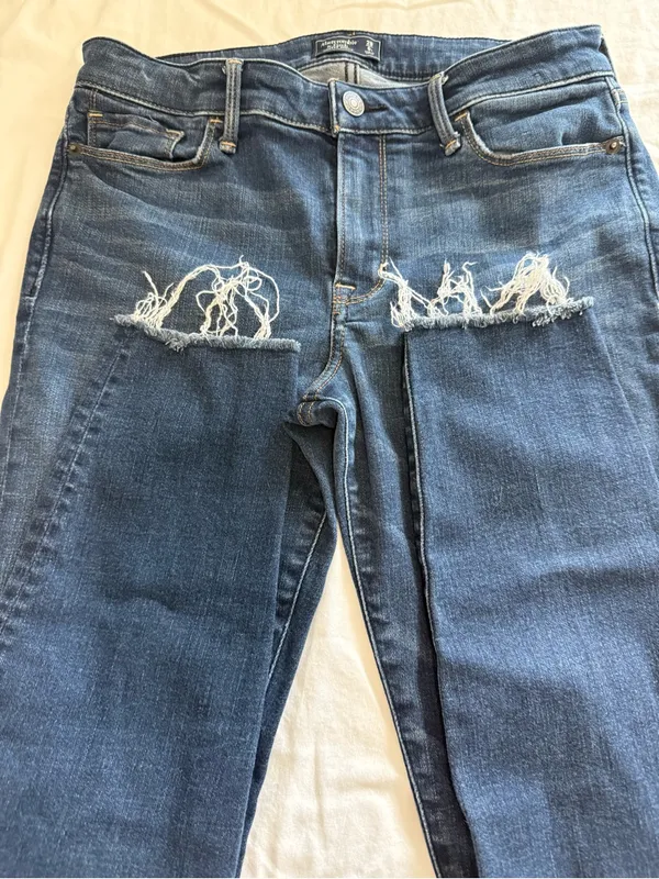 Womens Abercrombie & Fitch Harper Ankle Stretch Jeans Size 4 - Image 3
