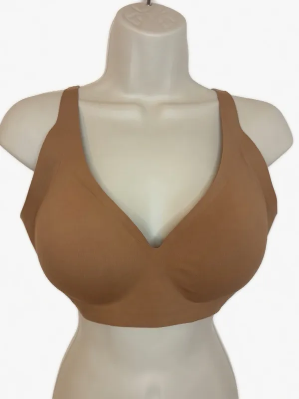 NEW VertVie Wireless Jelly Bra Seamless Push-Up T-Shirt Bra Size Light Tan NWT - Image 10