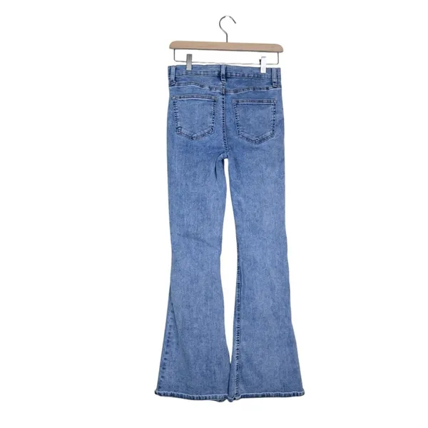 Celebrity Pink Womens 7/28 Distressed Flare Jeans - Image 2