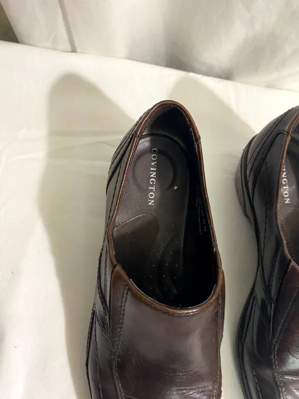 Covington Marta Women’s Brown Leather Slip On Shoes Size 7W Comfort Low Heel - Image 2