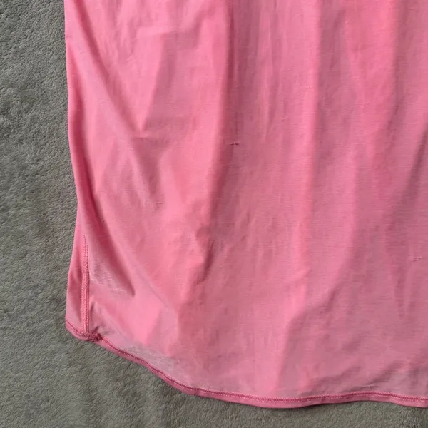 Lululemon Racerback Pleated Pink Tank Top Womens 8 Pink Curved Hem Athletic Yoga - Image 9