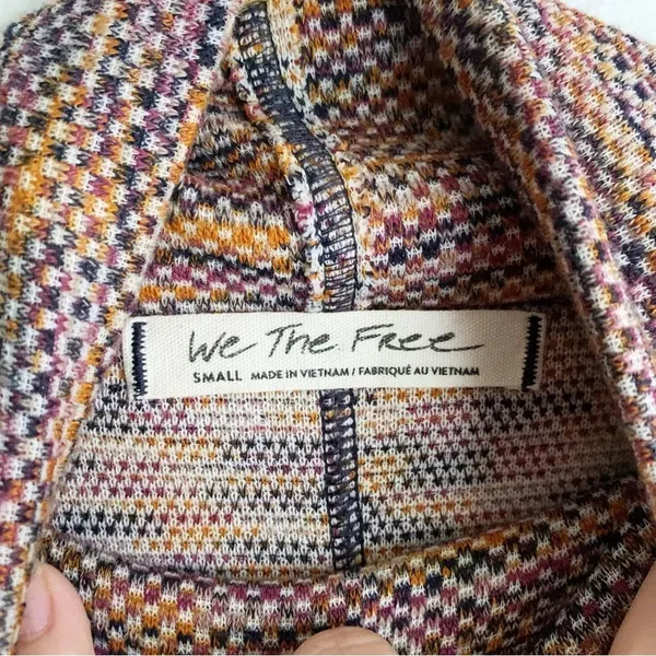 Free People Sunny Days Pullover Turtleneck Top Sz Medium - Image 6