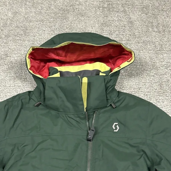 Scott USA Coat Womens 2 Ski Snowboard Jacket Green Insulated Hooded Winter - Image 2