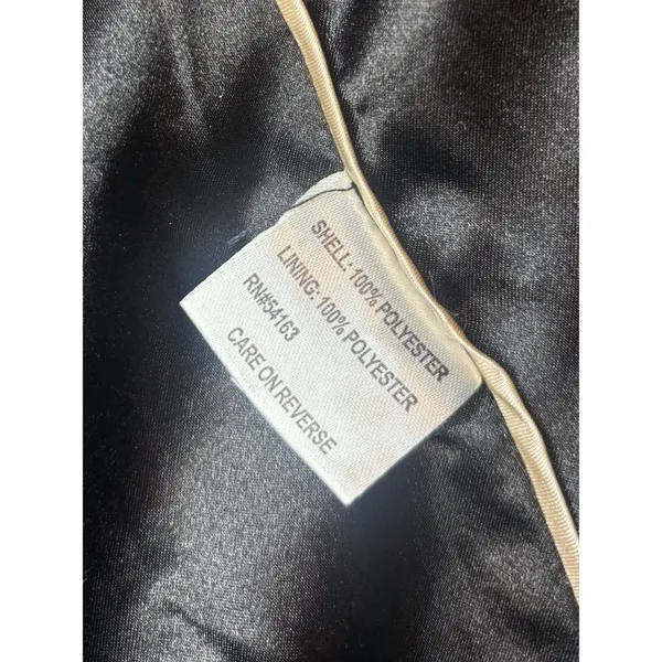 Calvin Klein Belted Textured Peacoat Jacket XS Black Double Breasted - Image 6