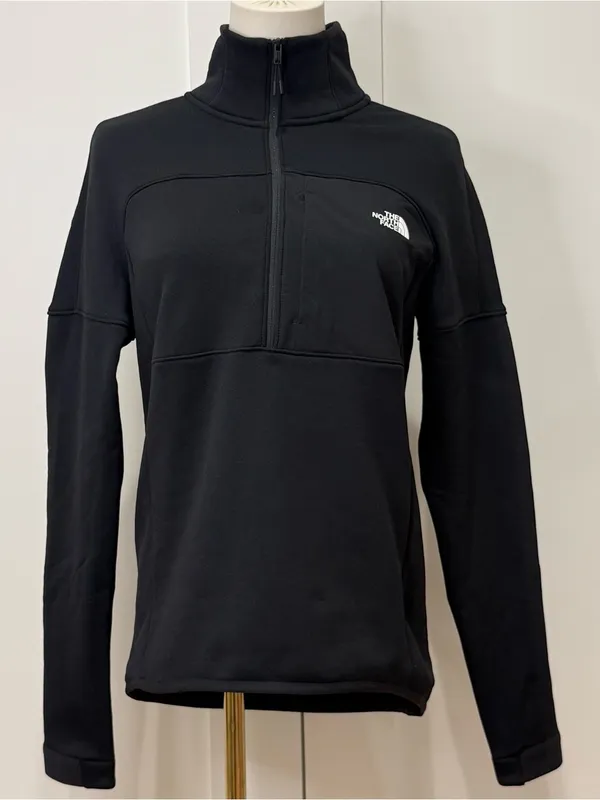 The North Face TNF Performance Fleece Quarter Zip Jacket Small Black Outdoor - Image 5