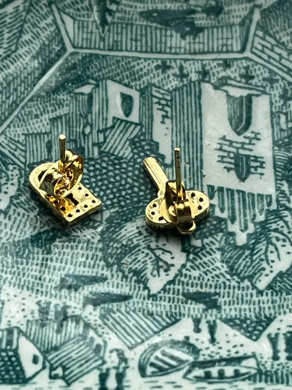 Anthropologie Lock Key stacking Earrings - Image 4