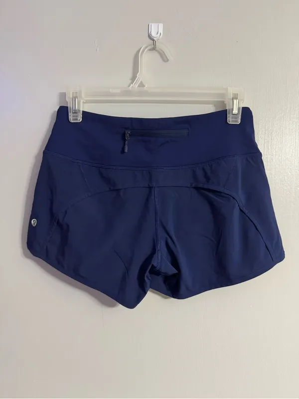 Lululemon Athletica Navy Blue Workout Athletic Shorts Size 2 - Image 2