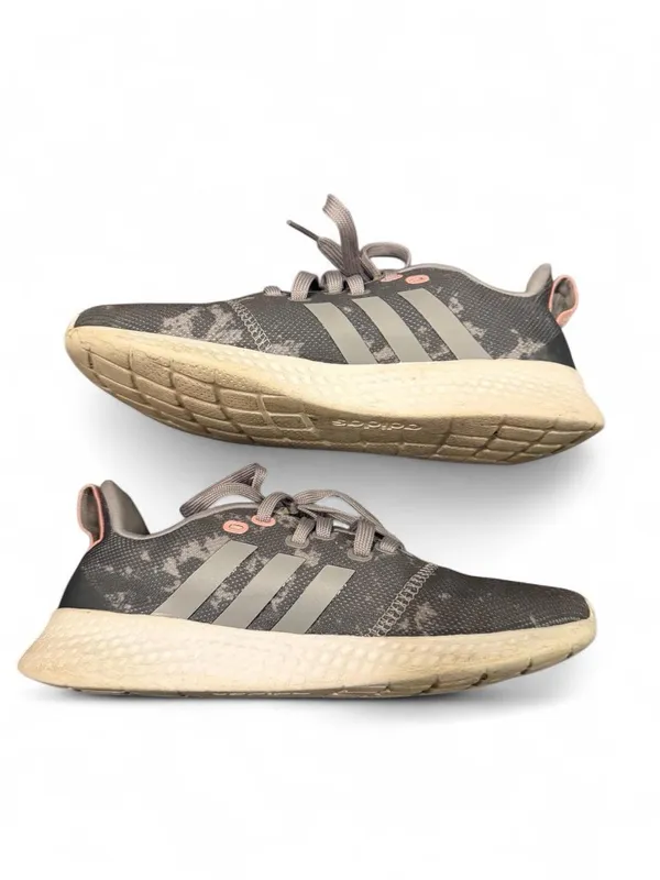 Womens Adidas Puremotion Gray Pink Running Shoes Size 7 - Image 3