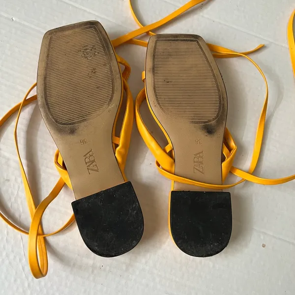 ZARA Leather Sandals - Image 6