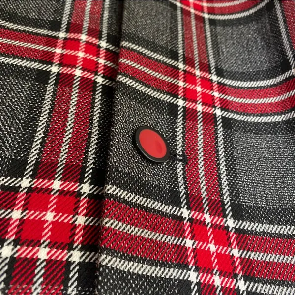 Nine West plaid over coat/blazer in size 16 red gray white - Image 6