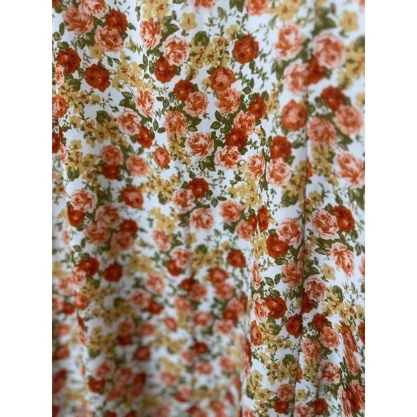 Lulus Babydoll Y2K‎ Mini Dress Roses Floral Hippie Boho Cottagecore Sundress L - Image 3