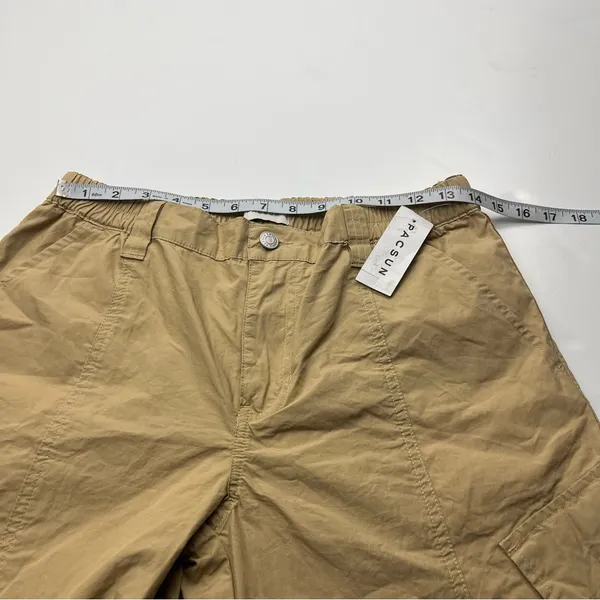 Pacsun‎ Low Rise Puddle Khaki Tan Womens Size Medium Pant Cargo Relaxed NEW - Image 9