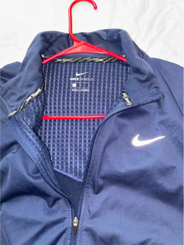 Women’s Nike Running Jacket Navy Blue - Image 3