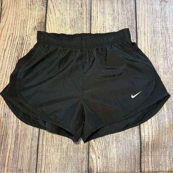 Nike‎ Dri-Fit Tempo Shorts Womens Small Black Track Running Short Brief Lined - Image 4