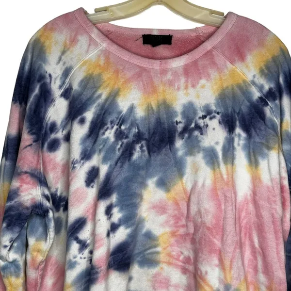 Modern Canvas Tie Dye Shirt Pink Size XXL - Image 2