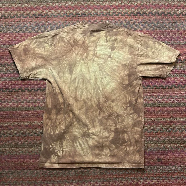 2011 Retro The Mountain Lion Face Brown Tie Dye Tee - Image 5