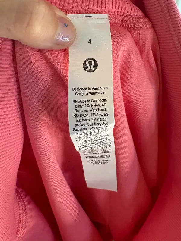 Lululemon Dance Studio Evolve High-Rise Relaxed Pink Shorts Size 4 - Image 6