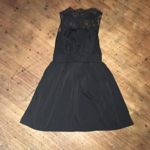 Free People S solid lace neck dress in black - Image 6