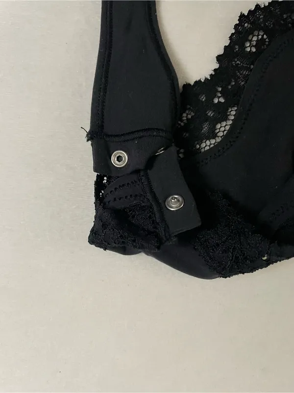 SKIMS Fits Everybody Black Cami Lace-Trim Bodysuit Size S - Image 7