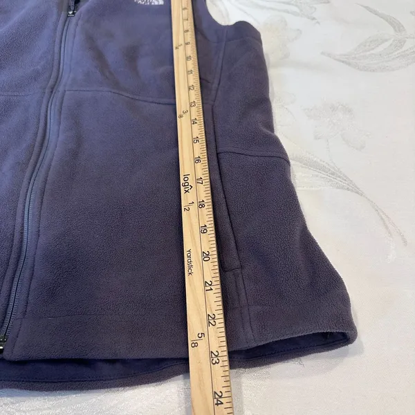 The North Face Size M‎ Womens Fleece Full Zip Front Vest Hiking Outdoors Purple - Image 7