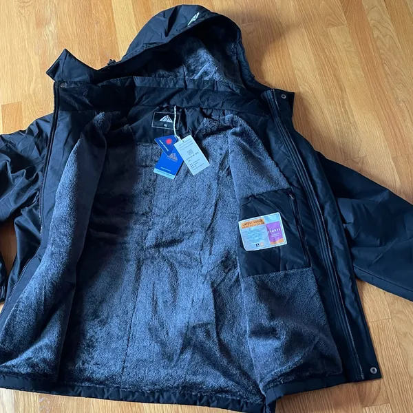 MAOYSSEN Men’s XL Black Waterproof Ski Snowboard Jacket Fleece Lined Hood NWT - Image 8